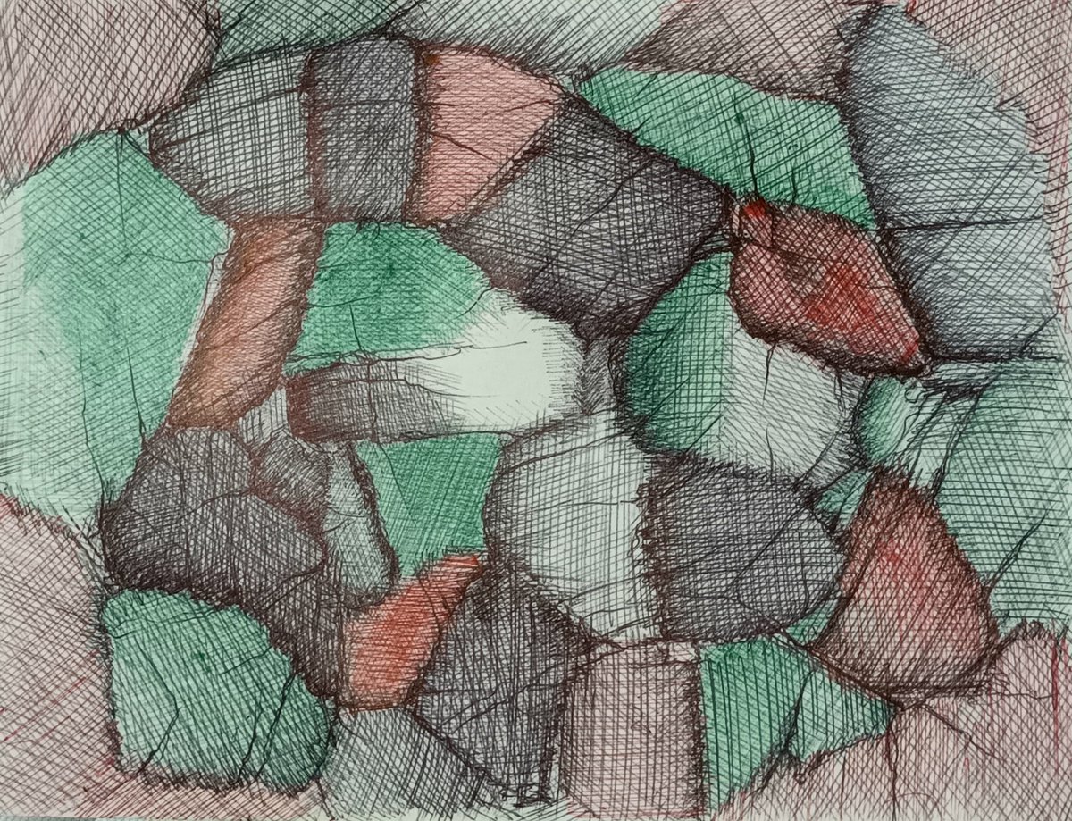 Ballpoint pen on office paper.

#pen #art #drawing #abstract