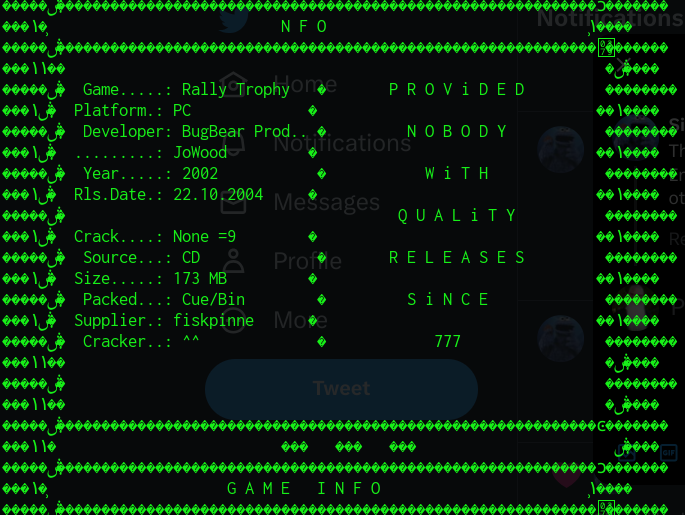highzeth's tweet photo. @__silent_ hmm ok, well, nfo states its pre-cracked, but would not be surprised if this too is drm free. https://t.co/D5UREtA5gF