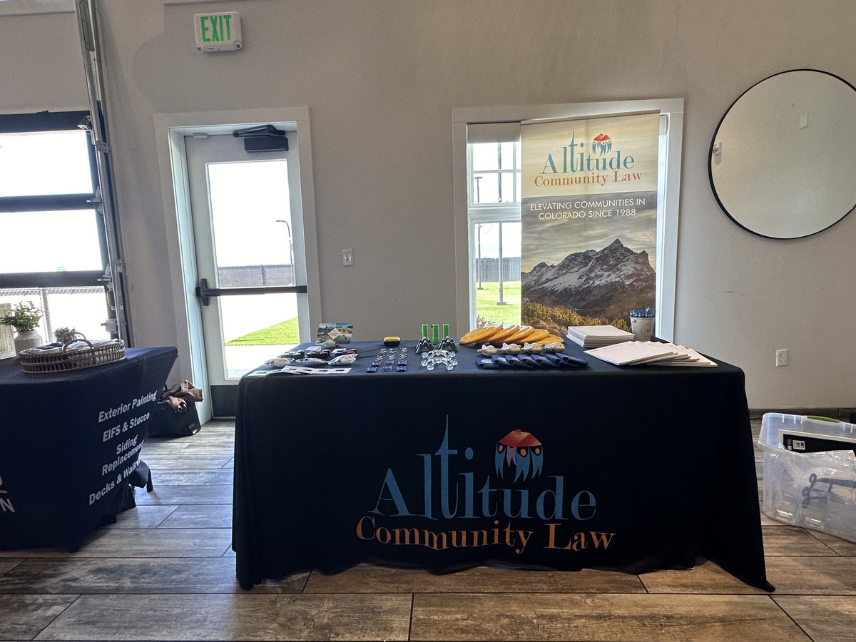 Thank you to everyone who stopped by to see Altitude Community Law at the May CAI-SOCO Luncheon yesterday!
#HOALaw #HOAManager #AltitudeCommunityLaw #ColoradoHOA #HOAEducation #HOAAttorney #WeAreCAI #CAISOCO #SouthernColoradoChapter