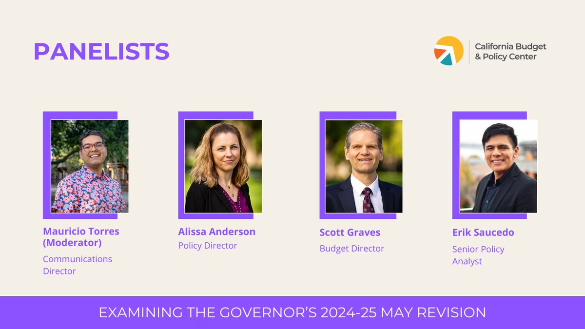 The <a href="/CAgovernor/">Governor Gavin Newsom</a>'s #CAbudget proposal was unveiled last week, sparking questions about our state's fiscal future.

Next week, our Budget Center team will delve into the highlights of the updated spending plan.

⚡ RSVP below!
eventbrite.com/e/examining-th…