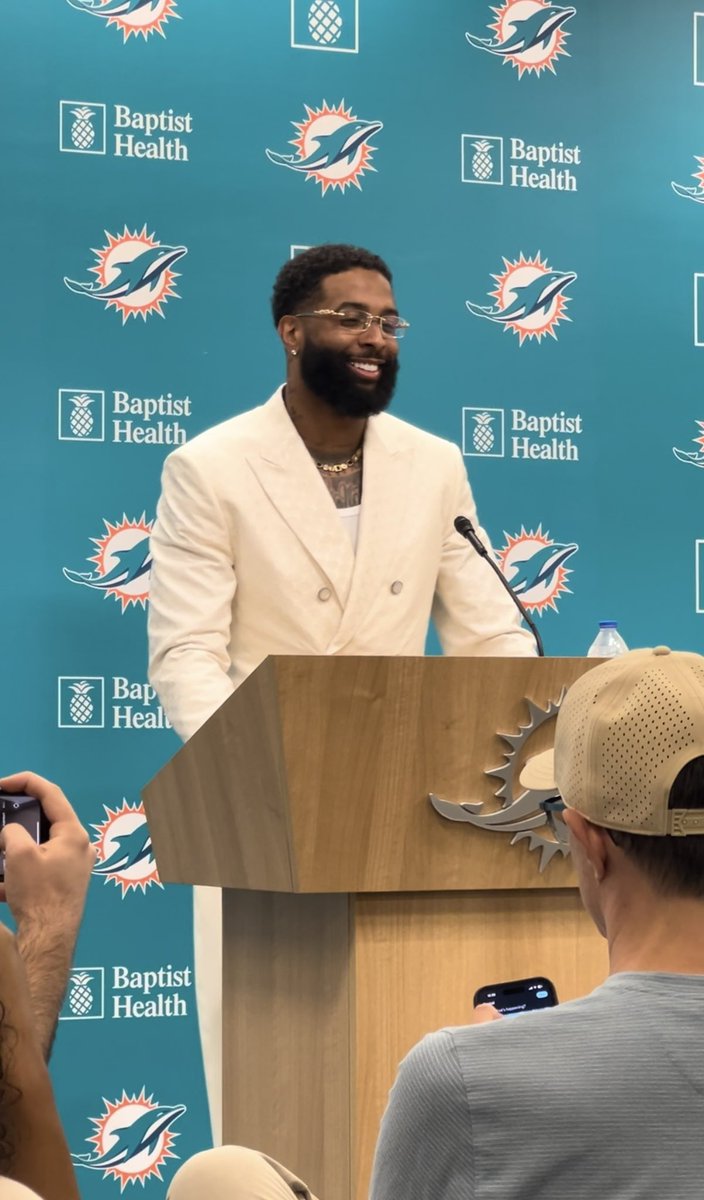 OBJ already serving #MiamiVice vibes #FinsUp