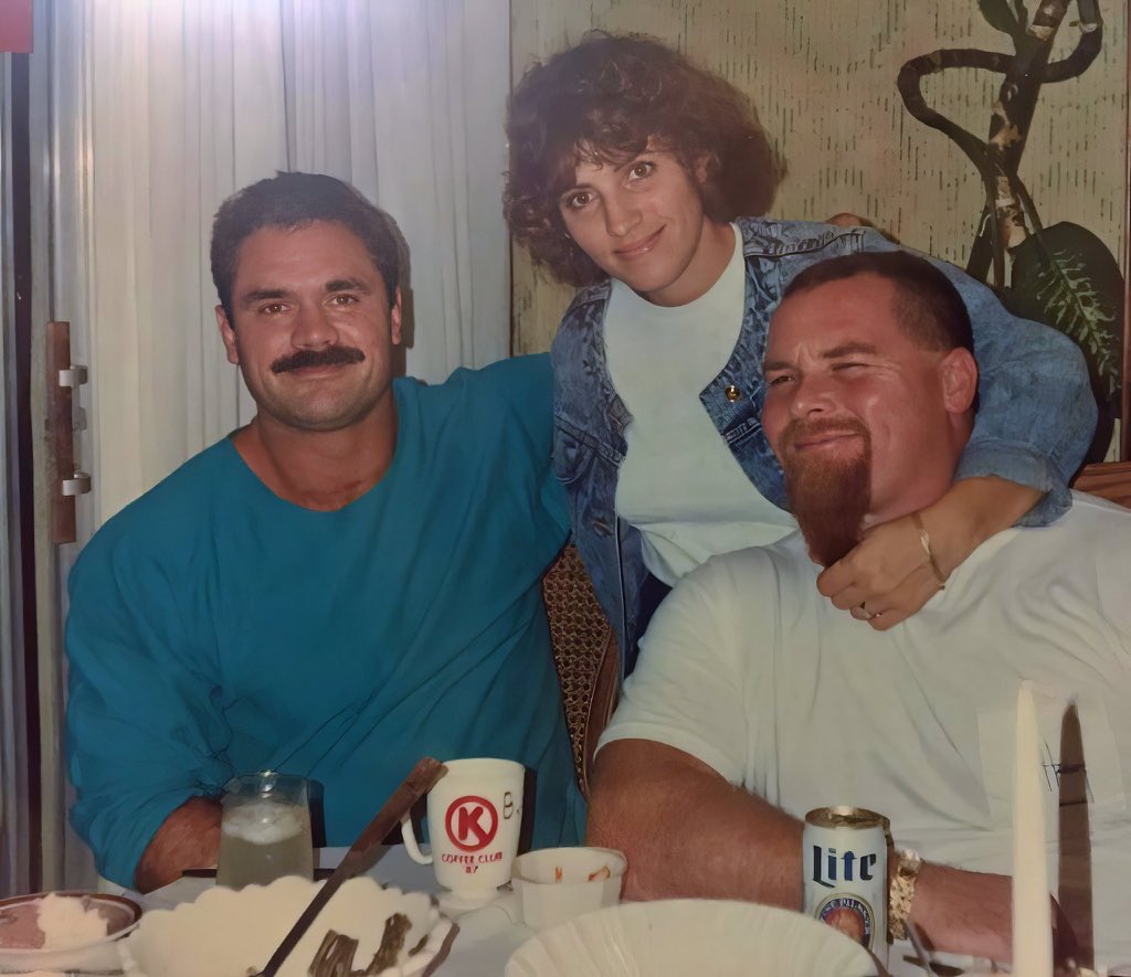 I love this photo of my mom, dad and one of my dad’s closest friends, Rick Rude. Great memories!❤️