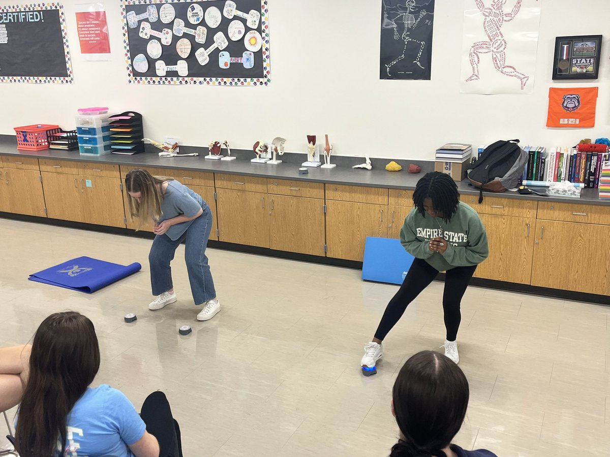 Blaze Pods lab with Dr. Pandya today! A.R.M.⚕️students tested their reaction time, balance, and agility with this fun technology. We appreciate your partnership with our program! #FutureHealthProfessionals #WeAreMcKinney #ThisIsNorth
