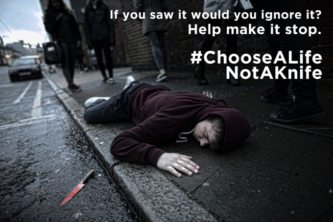 If you have information on knife crime 🔪you can report 100% anonymously to @CrimestoppersUK or on 0800 555 111. #OpSceptre #ChooseAlifeNotAKnife
