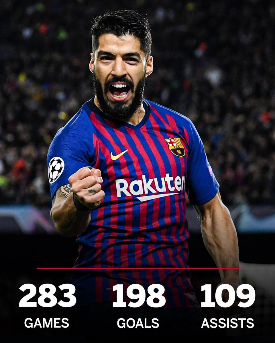 BarcaWorldwide's tweet photo. Luis Suarez’s record at Barcelona is frightening 😳 https://t.co/mbsTqBv7HZ