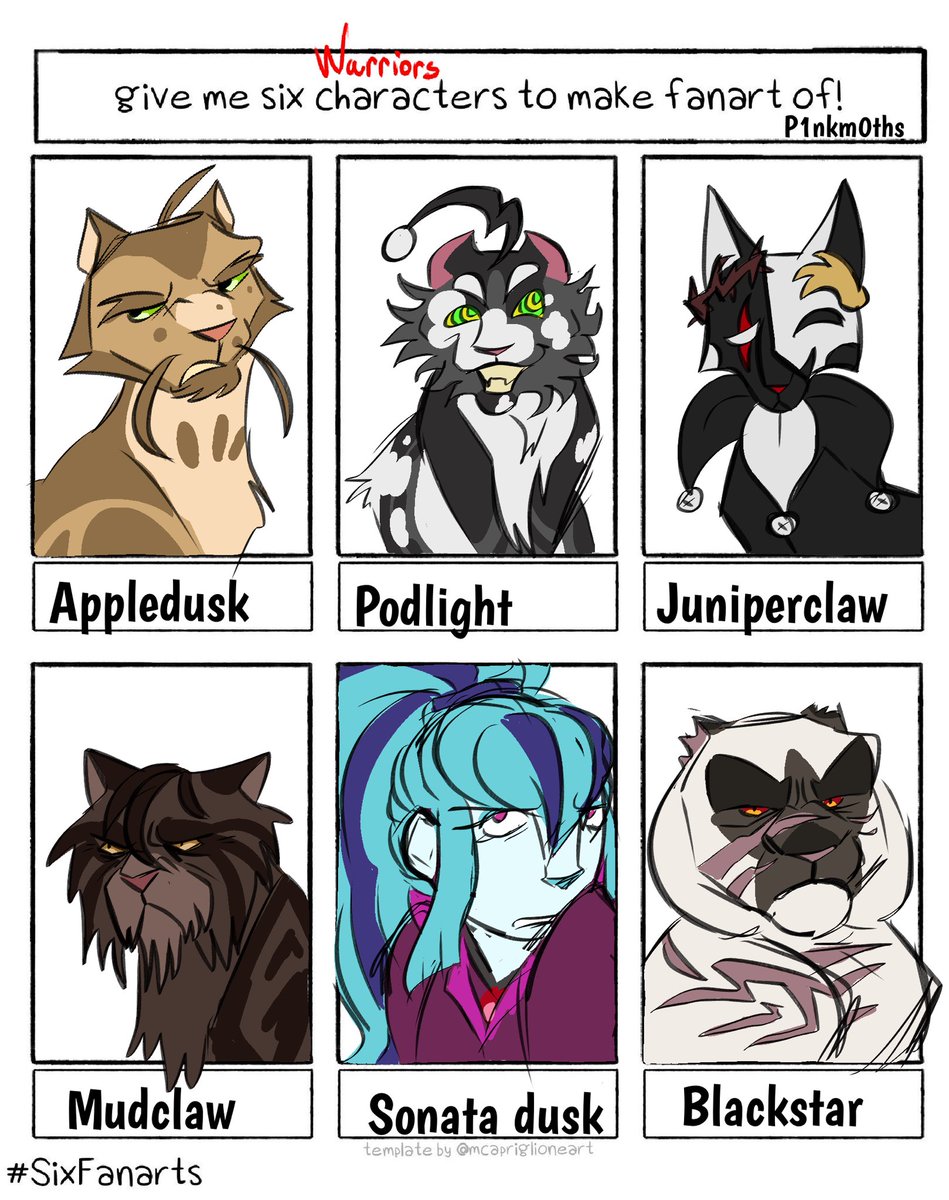 I was going to post them all together but I got so many requests so here’s the ones i finished #warriorcats