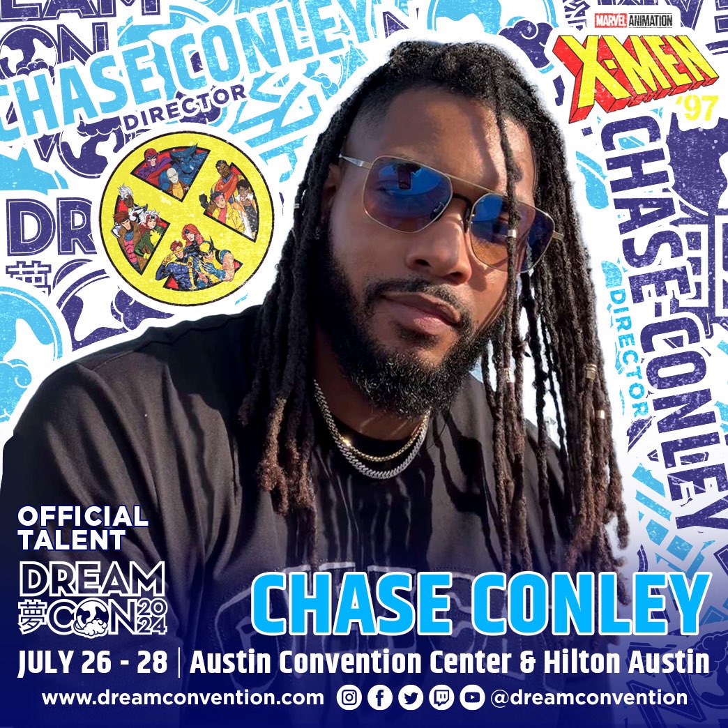 #XMen97 aired its last episode of the season today but it’s not over! 👀

We’ll continue the hype with Marvel Studios Director, Chase Conley, as he makes his debut appearance at #DreamCon 🎉

Help us welcome him to the fold! 🙌🏽👏🏽