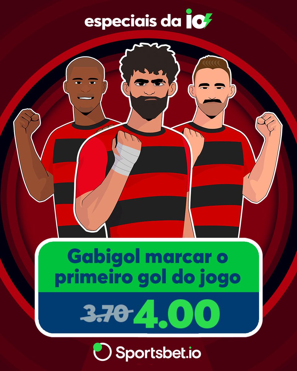 Vem com a io nesse especial!! Odds turbinadas em 4.00 para Gabriel Barbosa marcar o primeiro gol do jogo ⚽️ Vem fazer sua bet no site: bit.ly/EspeciaisTwitt…