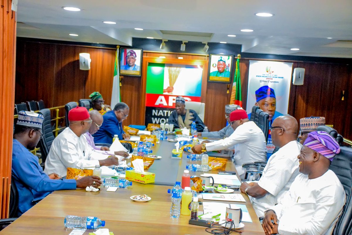 I joined my colleagues on the National Working Committee of the APC to attend the 149th NWC meeting of the party this afternoon at the NWC Hall of the party.