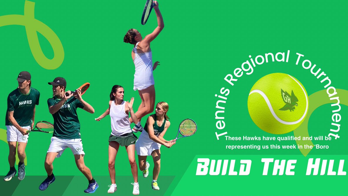 ‼️Individual Regional Tournament‼️
Best of Luck:
Kate - Singles
Addison &amp; Sadie - Doubles
Cody &amp; Cole - Doubles
#buildthehill