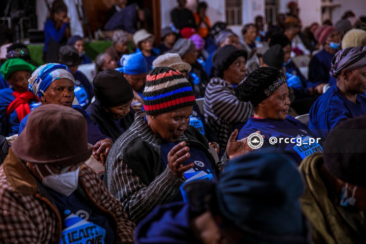At the 'Heart of love' Outreach, a CSR Initiative for the Elderly citizens of Alexandria in Johannesburg, held at RCCG the Ambassadors Parish, South Africa.