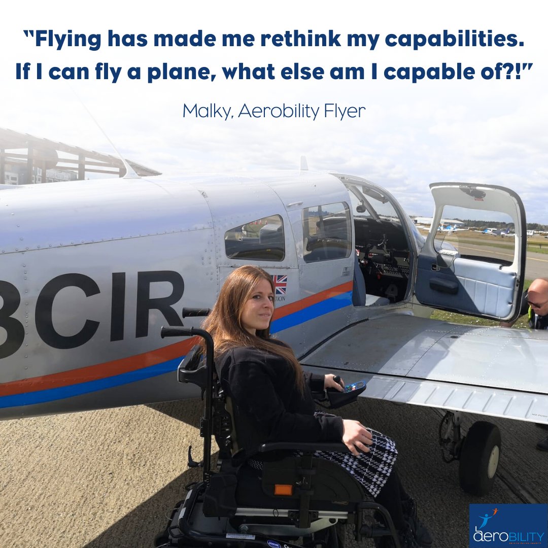 "The feeling you get when you are able to control an aircraft and fly in a life which you don't always have much control over is priceless.” says Malky, one of our flyers.

Aerobility.com

#Aerobility #Flying #Inspiration #Aviation #Disability #Wheelchair #WheelchairUser
