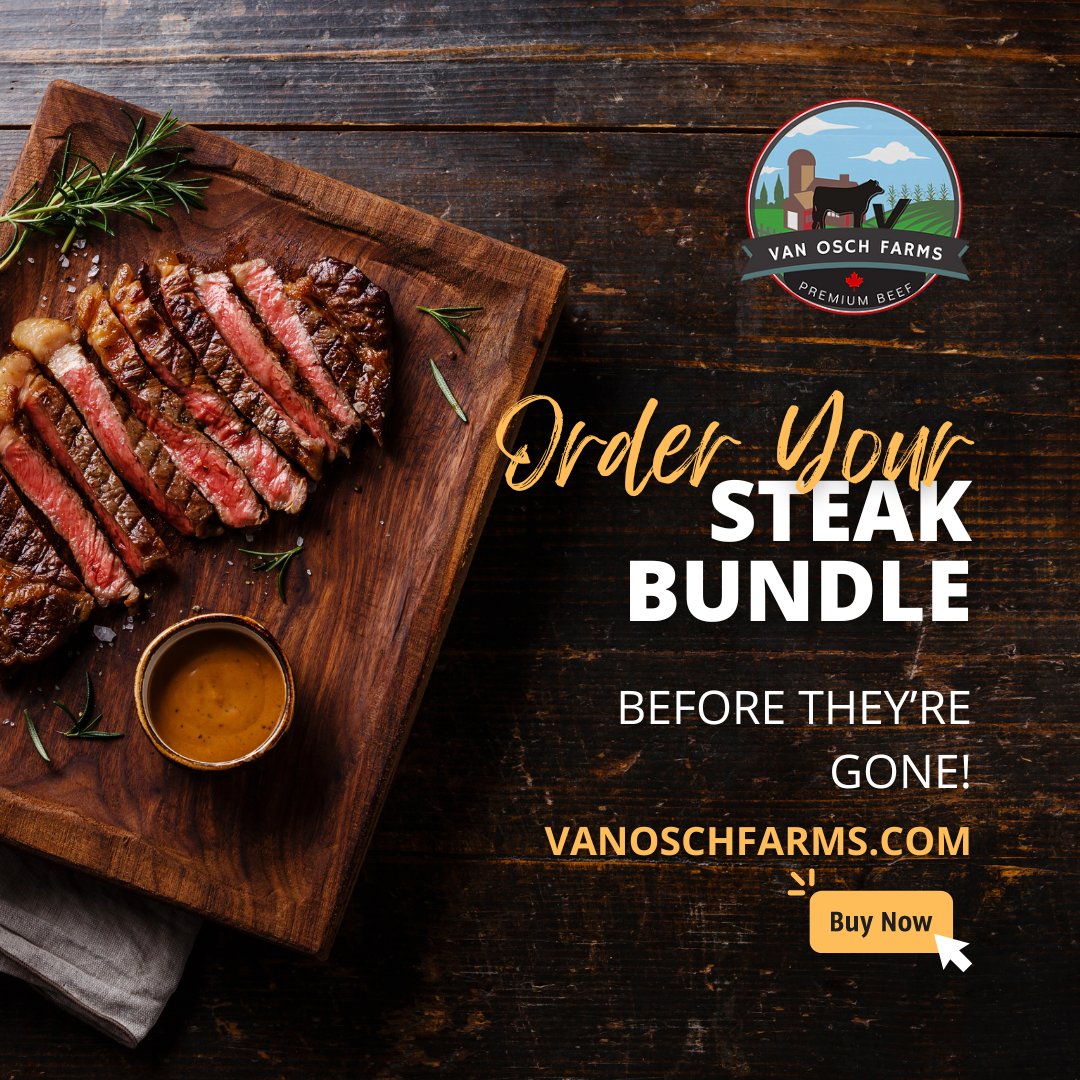 Our steak bundles are in stock now! These babies never last long... grab yours now for the long weekend! #sustainablefarming #May24 #ilovesteak