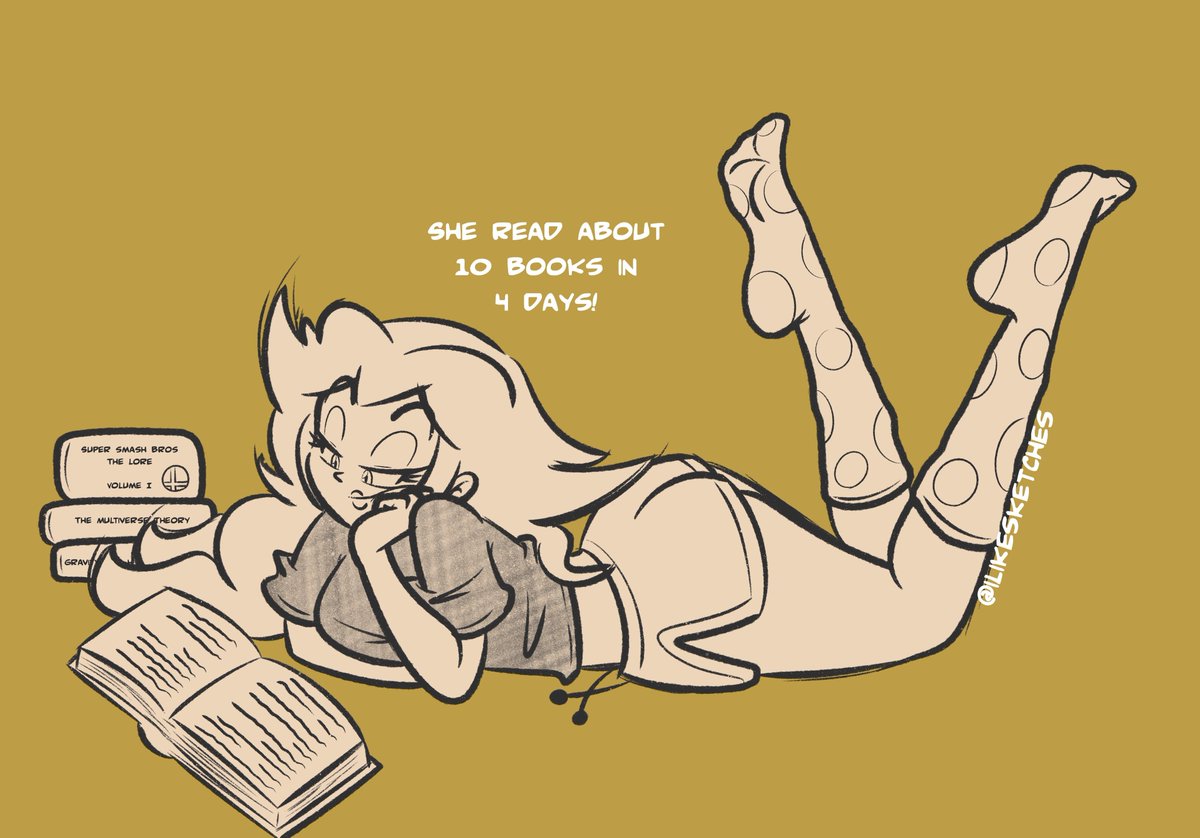 I headcanon Peach to be a bookworm🤓📚 She has this constant wanting to always learn new things and can sometimes get lost in her books to the point where hours have gone by! She also prefers paperback vs. tablets as she loves that book smell the pages sometimes have.