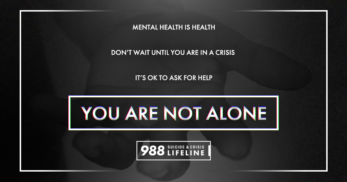 You are not alone 💚 May is #MentalHealthAwarenessmonth! Don’t forget to take care of yourself and check on your Marines. If you or anyone you know is in need of help, do not hesitate to reach out to the 988 Suicide and Crisis Lifeline. | @USMC | 🎨 Cpl Pedro Arroyo Jr.
