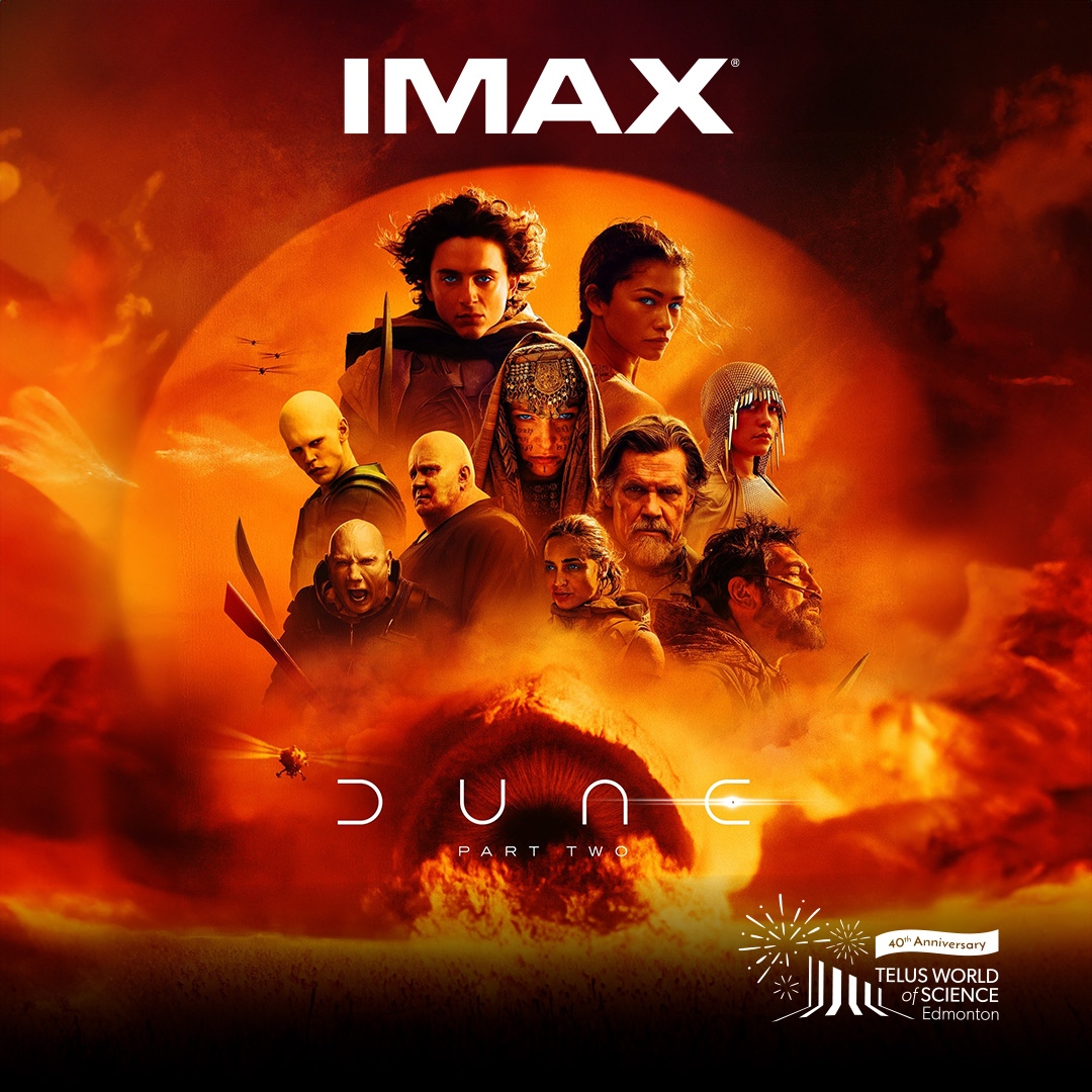 🌟 Now playing for a limited time! Prepare to be swept away by the majesty of Arrakis on Alberta’s largest screen in IMAX's exclusive Expanded Aspect Ratio.

Get your tickets now: 🎟️twose.ca/dune

#yeg #edmonton #yeglocal #yegfilm #dune #scifi