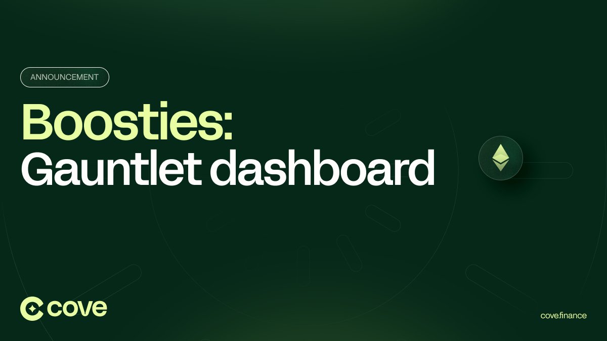 veYFI holders in the @yearnfi ecosystem vote every two weeks on how to distribute dYFI incentives to liquidity providers. ⚖️ Today we’re releasing a public dashboard displaying @gauntlet_xyz's optimal voting recommendations for Boosties and coveYFI!