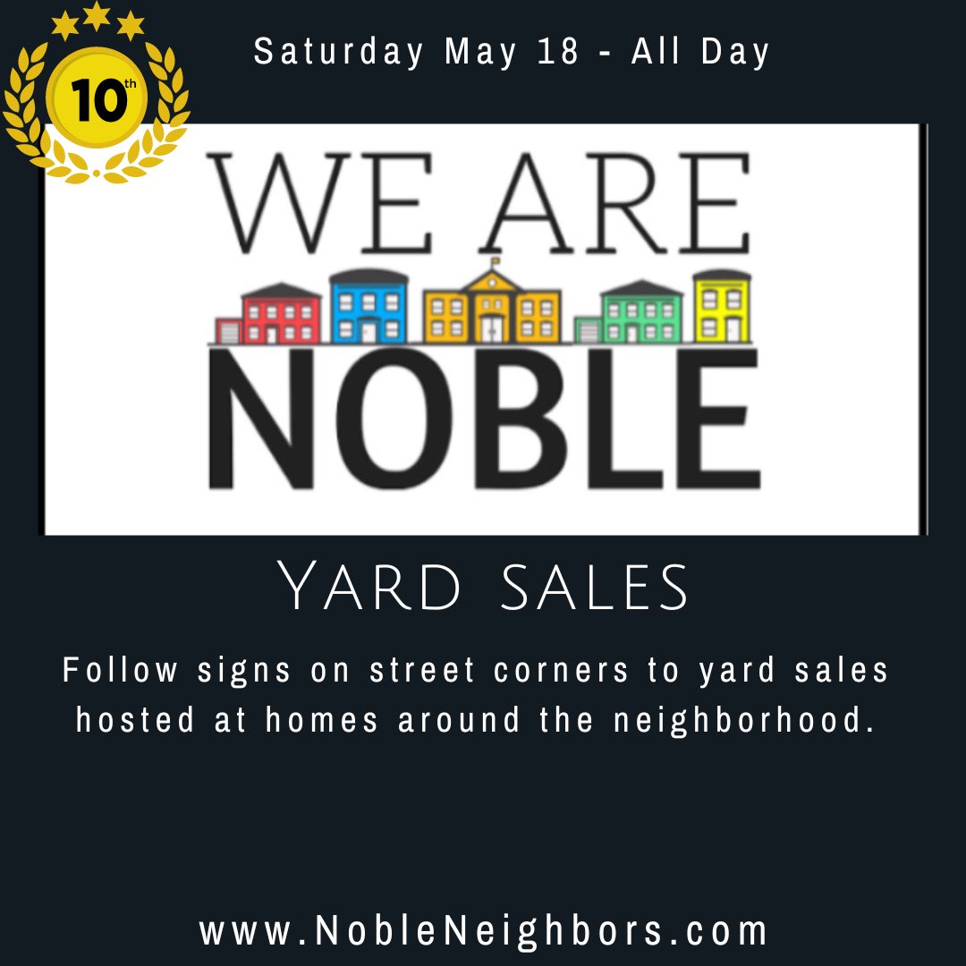 We love a good yard sale! #ClevelandHeights #WeAreNoble #YardSale