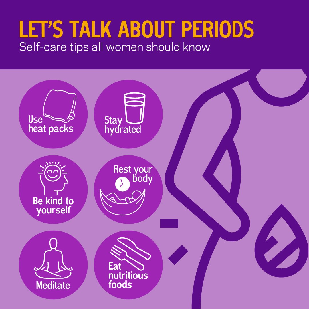 To improve #womenshealth, conversations surrounding topics like menstruation have to be normalized. This National #WomensHealthWeek, here are a few tips from @womenshealth on how to take care of yourself during your period. #NWHW