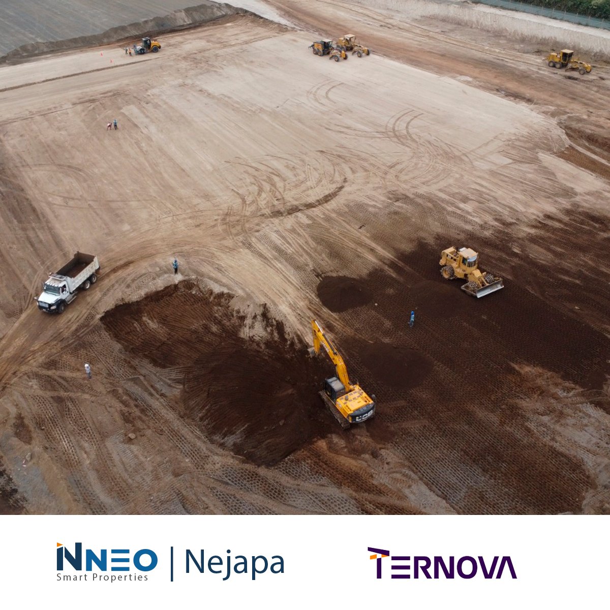 Recibimos a la Junta Directiva de #GrupoTernova en el proyecto #NneoNejapa. Observaron el 97% de avance en la fase de terracería del primer parque logístico de alta eficiencia, clase A, diseñado con altos estándares de sostenibilidad. #SomosTernova #NegociosDelFuturo