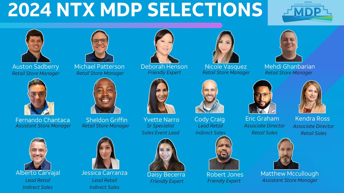 🥳Congratulations to our 2024 MDP Selections! We can't wait to see the amazing things you will achieve throughout the program!✨ #NTXMDP2024 @colehamer @dbustamante1210 @CC034E @LillardDerick @Liz_Arch1 @LynetteMAguilar