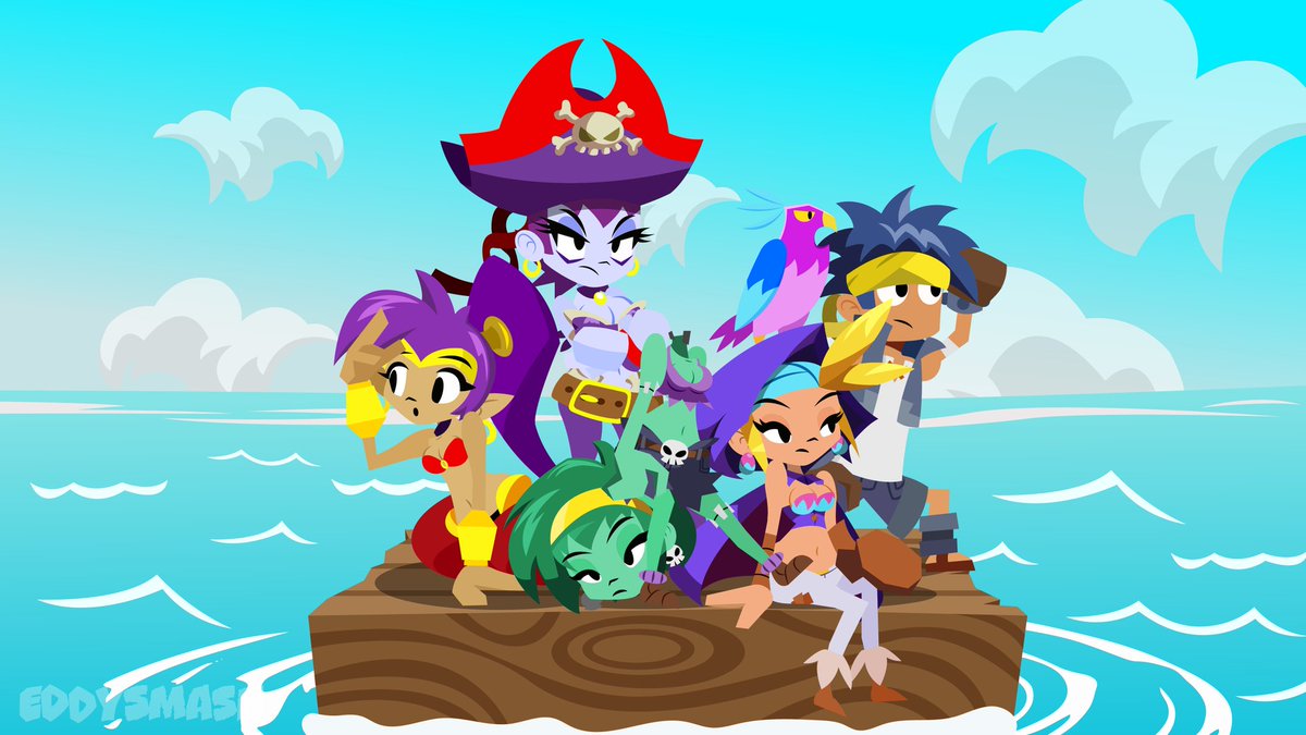 I really like making Shantae art with her friends!! 💃✨😄
#Shantae #ShantaeArt #WayForward