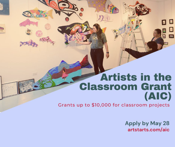 ArtStarts in Schools (@artstarts) on Twitter photo Exciting news for BC-based artists and educators! The Artists in the Classroom Grants, in collaboration with <a href="/BCArtsCouncil/">BC Arts Council</a> Get up to $10,000 in funding to bring arts-infused learning experiences to classrooms across BC. Apply by May 28 artstarts.com/aic Exciting news for BC-based artists and educators! The Artists in the Classroom Grants, in collaboration with <a href="/BCArtsCouncil/">BC Arts Council</a> Get up to $10,000 in funding to bring arts-infused learning experiences to classrooms across BC. Apply by May 28 artstarts.com/aic