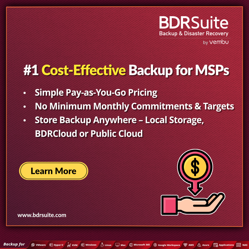 Explore business opportunities tailored for MSPs and Channel Parnters for scaling your business to higher level using our BDRSuite Data backup solution. Join our Partner Program now. zurl.co/Rezp #MSP #Databackup