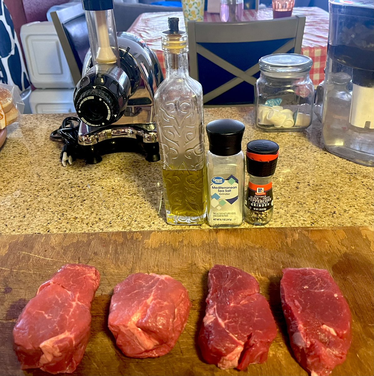 After a long day toiling in the Vegas sun, some grass fed wagyu filet...#grassfed #wagyu #filetmignon #cook #chef #food #foodie #foodporn #thehostoflasvegas