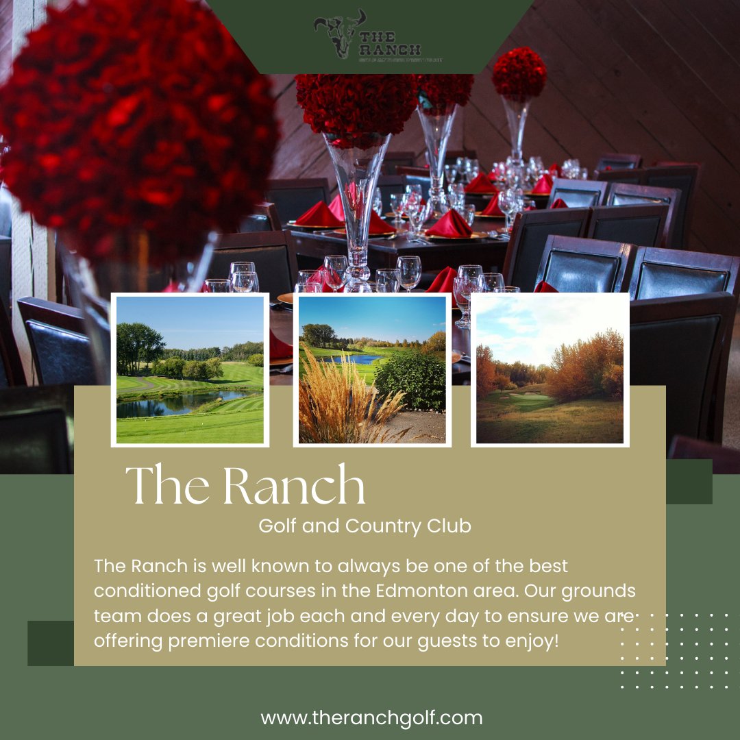 The Ranch is well known to always be one of the best conditioned golf courses in the Edmonton area. Our grounds team does a great job each and every day to ensure we are offering premiere conditions for our guests to enjoy!

#yeggolf #ranchgolfyeg #golflife