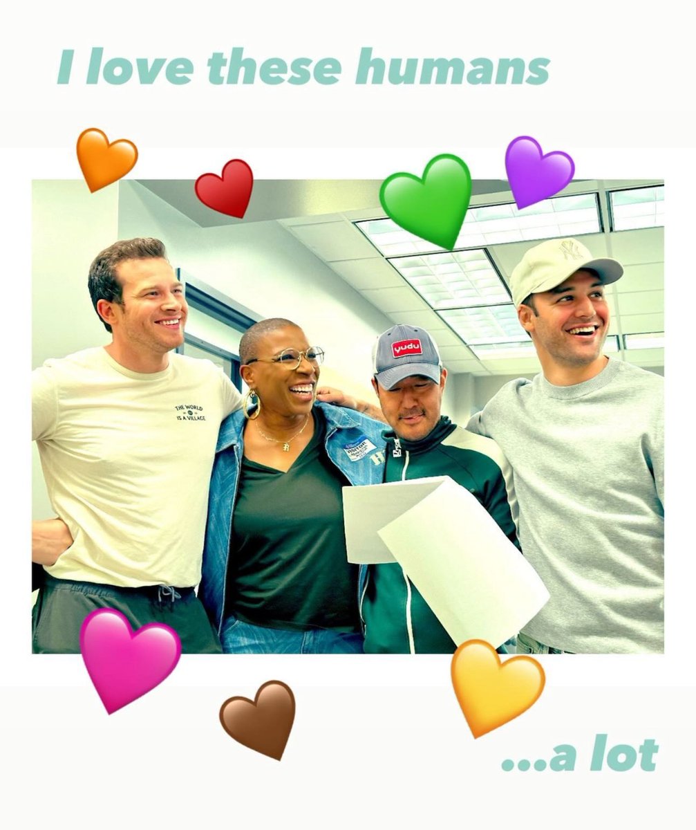 Yup, forgot the pic. 
These beautiful people rehearsing their last scene for season 7…. <a href="/The911onABC/">9-1-1 on ABC</a>  <a href="/AishaHinds/">Aisha Hinds</a> 
📸: me