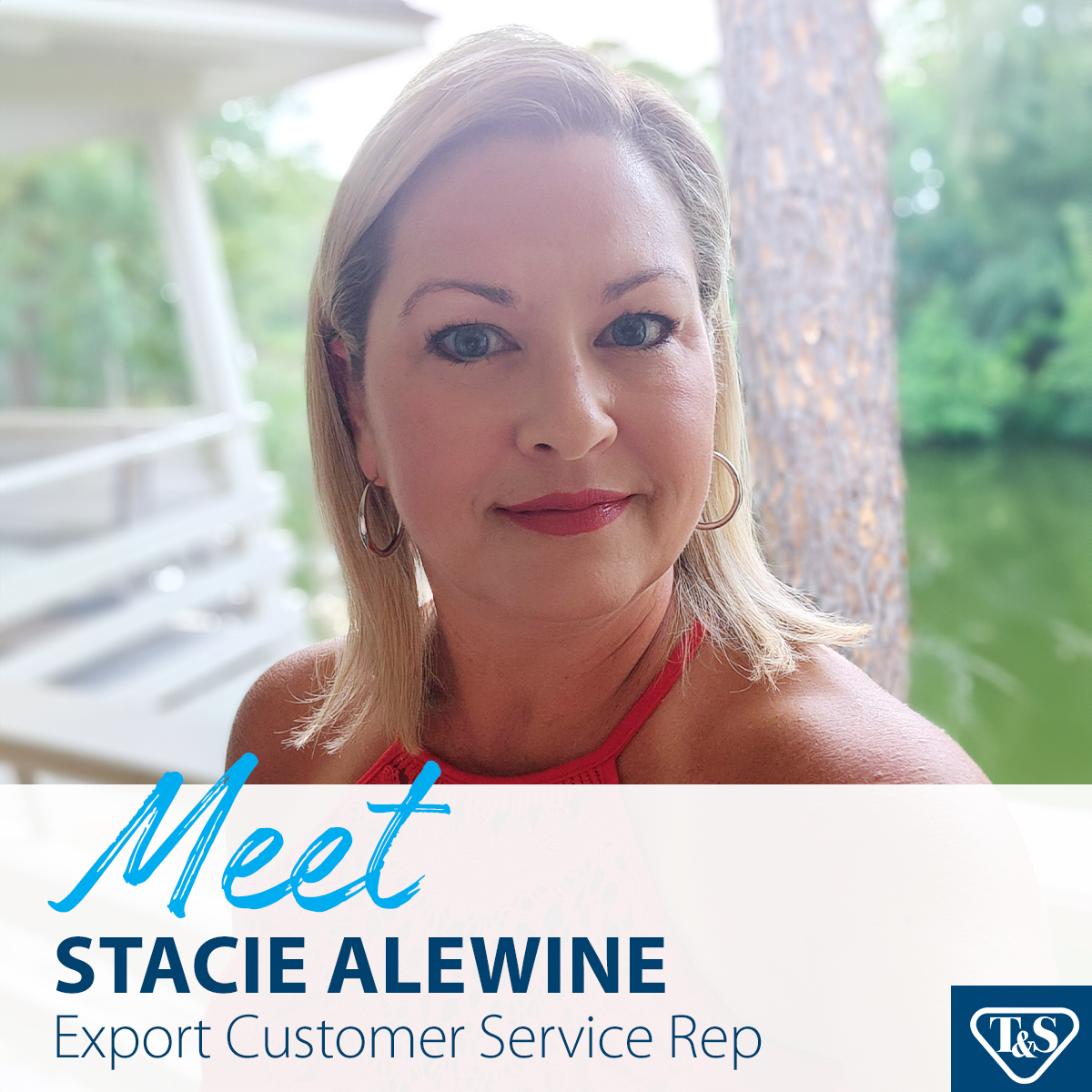 Meet Stacie Alewine! She's been our Export CSR since December 2020. Specializing in crafting quotes and shipping, Stacie surprises clients with her knowledge daily. Her favorite T&S product? The pre-rinse unit! Stacie, for all you do, thank you! #EmployeeSpotlight #TeamTandS