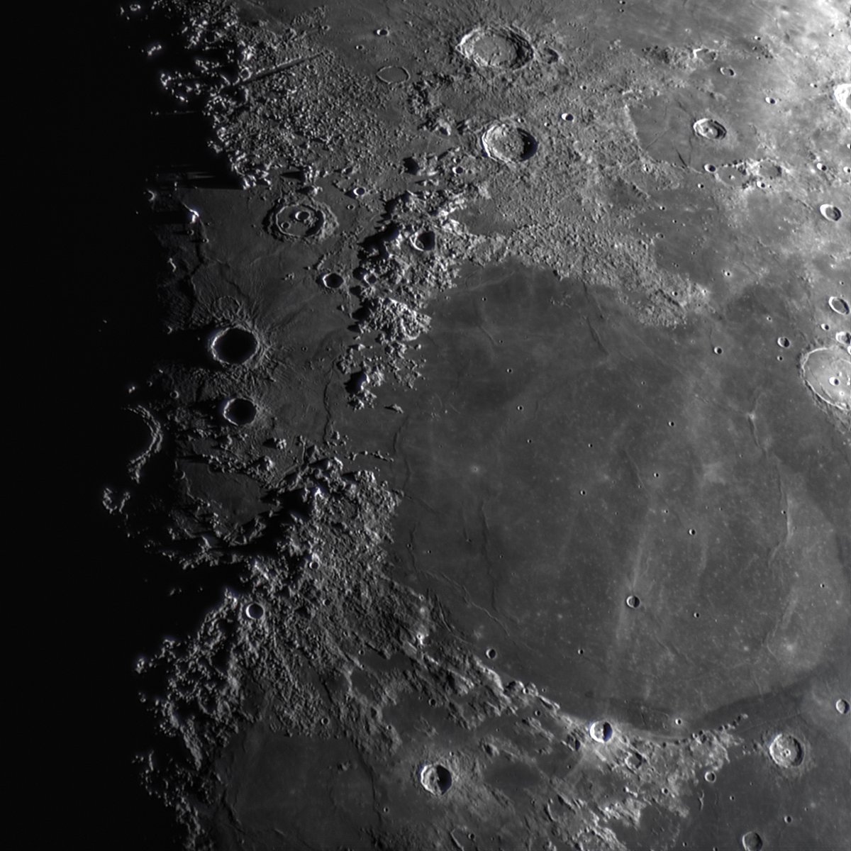 A lunar close up with a x4 PowerMate, ZWO FF130 APO and Player One Saturn C. @MoonHourSocial #astrophotography #astronomy @ThePhotoHour