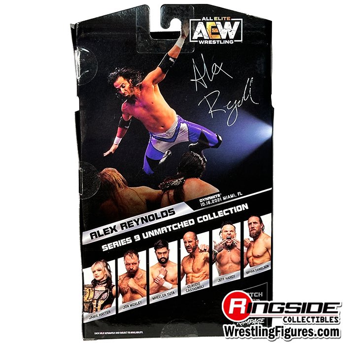 Alex Reynolds CHASE 1 of 5000 @AEW Unmatched Series 9 New Packaged Images! #RingsideCollectibles #WrestlingFigures #AEW #Jazwares #AllEliteWrestling #AEWUnmatched #AEWDynamite #AEWRampage #AEWCollision #AlexReynolds