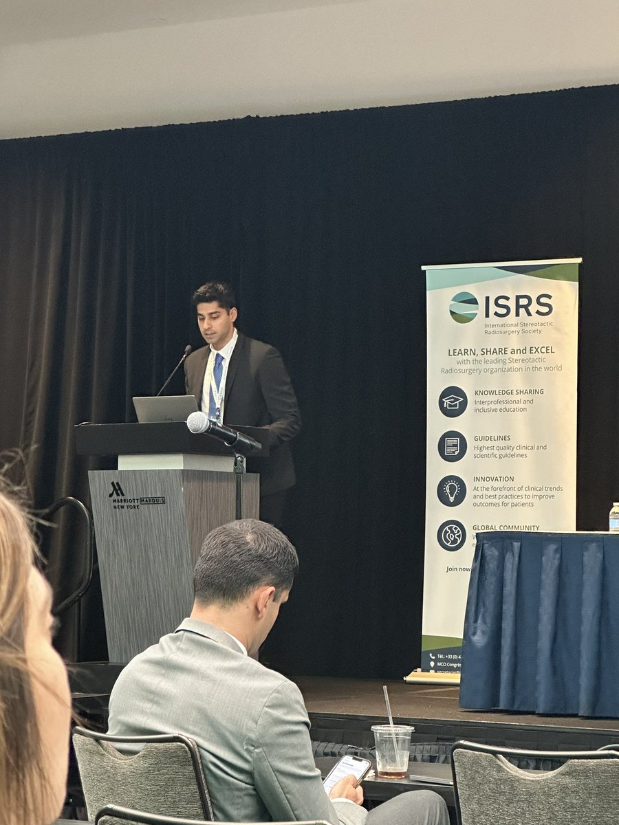 bsmayor98's tweet image. #ISRSUSA2024 was an absolute blast! We concluded with a tremendous talk by @mschulder on the historical roots and future role of stereotactic radiosurgery in functional neurosurgery. The field is growing and evolving every year! @NorthwellNsurg @GammaNyu
