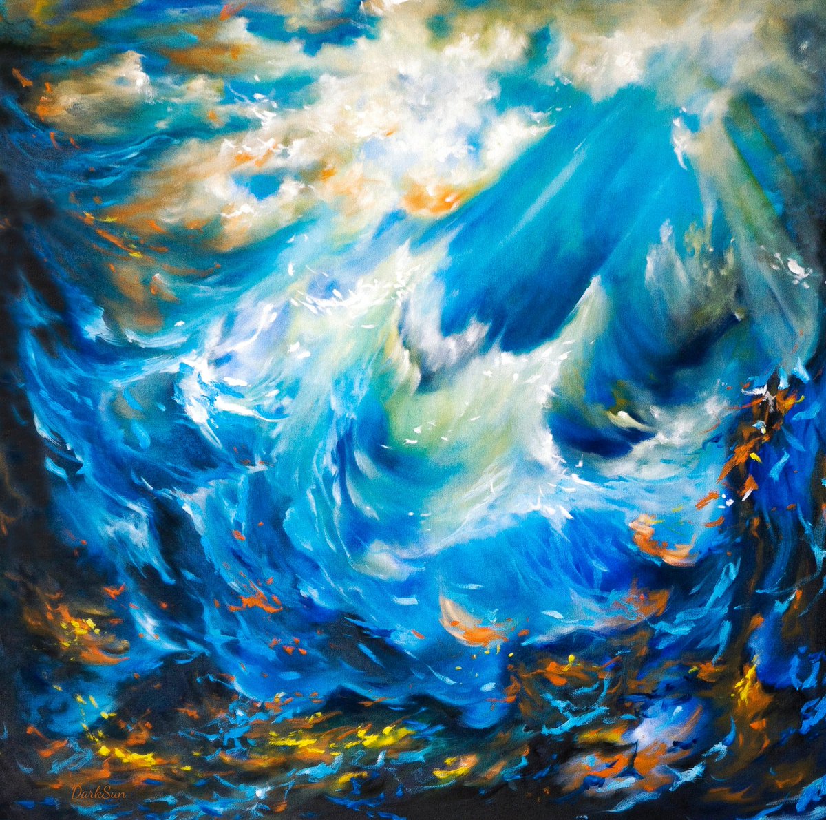 The ocean is art 💙🎨

QT your ocean artz. 🌊🎨🌊

'Sea -Life'
Oil on canvas 
(Sold)
