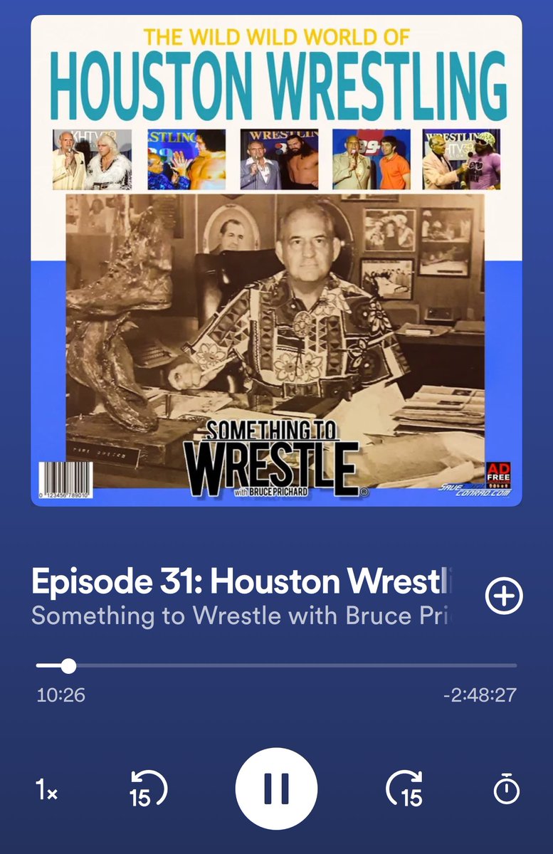 @HeyHeyItsConrad @bruceprichard This episode from the archives is one of my favorites. Bruce tells great stories about his start in wrestling. You can tell how much he loves Houston wrestling.