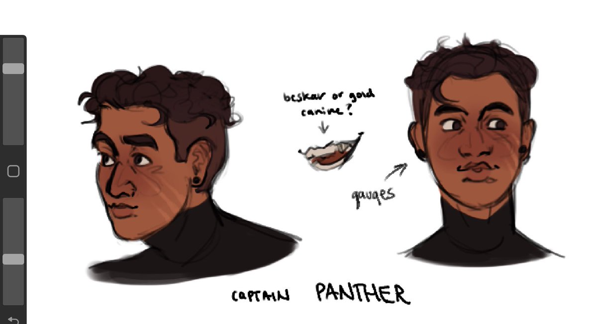 some of my fav clone ocs :) sergeant dune (who im super excited to introduce I've been cooking him up for eons), commander python, captain panther, and arc trooper rattle (+her gfs)