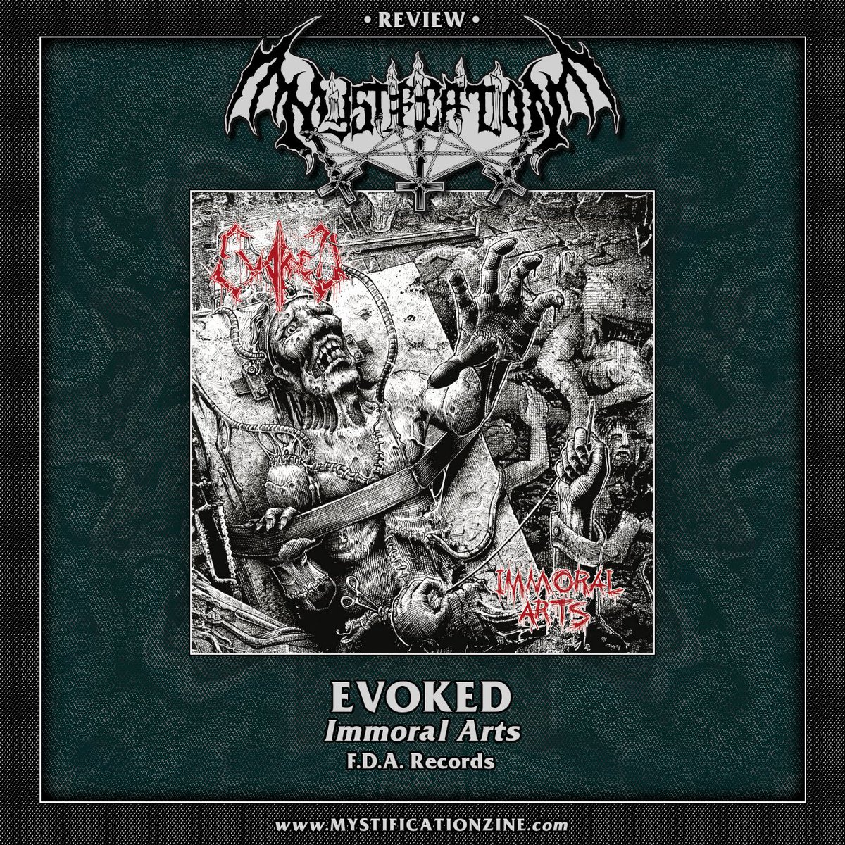 EVOKED – Immoral Arts (2024) | REVIEW Death metal from Germany. EP. mystificationzine.com/2024/05/15/evo…