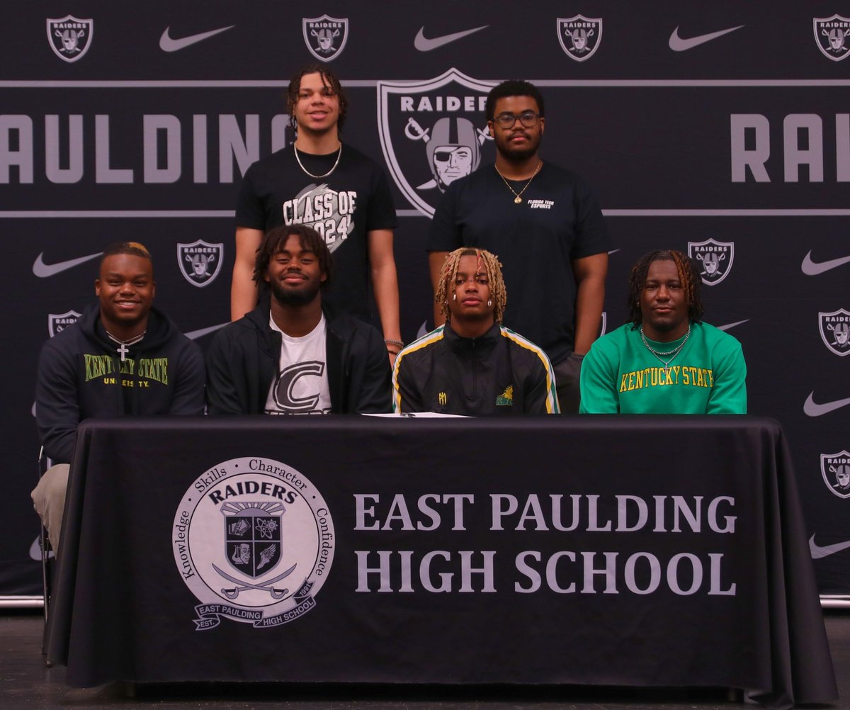 Congratulations to each of our EPHS student athletes who have committed to further their educational and athletic careers!!! Go Raiders!!!🏴‍☠️🖊🏴‍☠️ 🏀🏈🎮