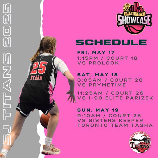 Schedule for Atlantic City Showcase this weekend