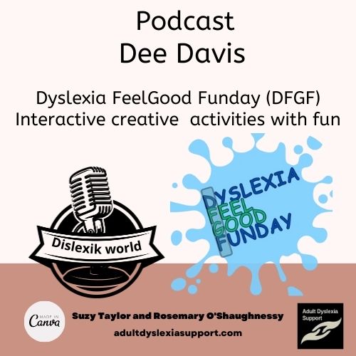 New Podcast Saturday: Dyslexia FeelGood Funday (DFGF) Interactive activities creativity and fun. open.spotify.com/episode/3TLmNR……… #DyslexiaFeelGoodFunday #DyselxiaSupport #DyslexicDelight #DyslexiaDayOut #Podcast #DyslexiaAwarenessFun #London #NorthWestLondon @dyslexicsuzy