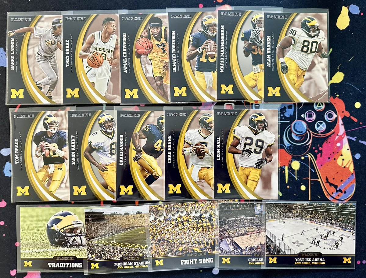 What an absolutely incredible sneak #GoBlue #RAK attack by @umwolverine13 ! Holy smokes man, too damn generous of you, I appreciate you more than you know! Thank you! Go Blue! #thehobby #whodoyoucollect 💛💙
