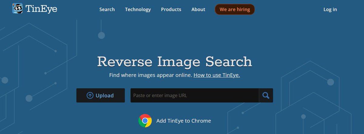💡TinEye💡'is an image search and recognition company. TinEye constantly crawls the web and adds images to its index. Today, the TinEye index is over 67.3 billion images.'

#DarkWeb #Cybersecurity #Security #Cyberattack #Cybercrime #Privacy #Infosec

tineye.com