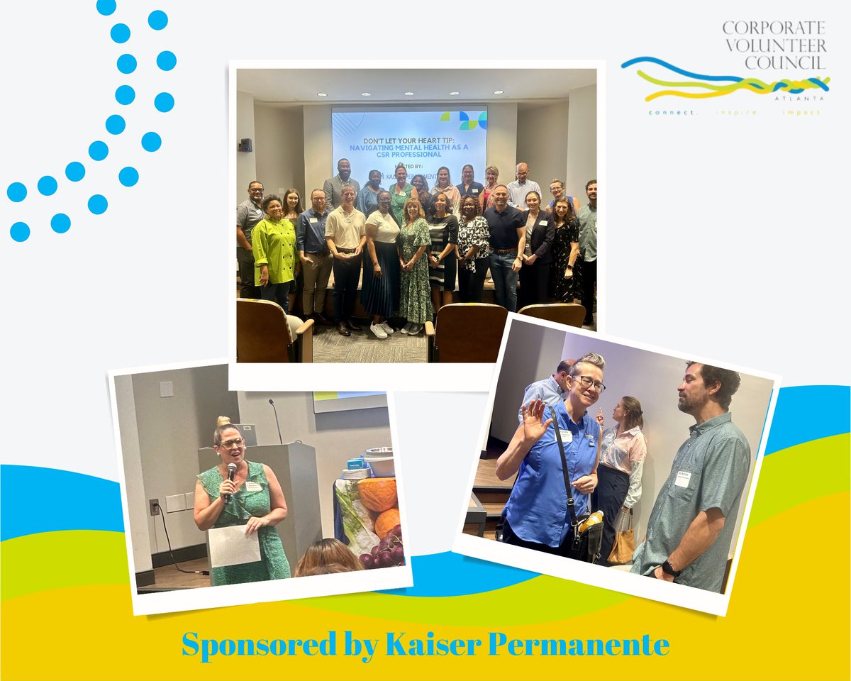 CVCofAtlanta (@cvcofatlanta) on Twitter photo Thank you to our host and sponsor <a href="/aboutKP/">Kaiser Permanente</a> . We had a magnificent event in support of May Mental Health Awareness month! #MentalWellness #CSR #EVP #volunteer #community #atlanta Thank you to our host and sponsor <a href="/aboutKP/">Kaiser Permanente</a> . We had a magnificent event in support of May Mental Health Awareness month! #MentalWellness #CSR #EVP #volunteer #community #atlanta