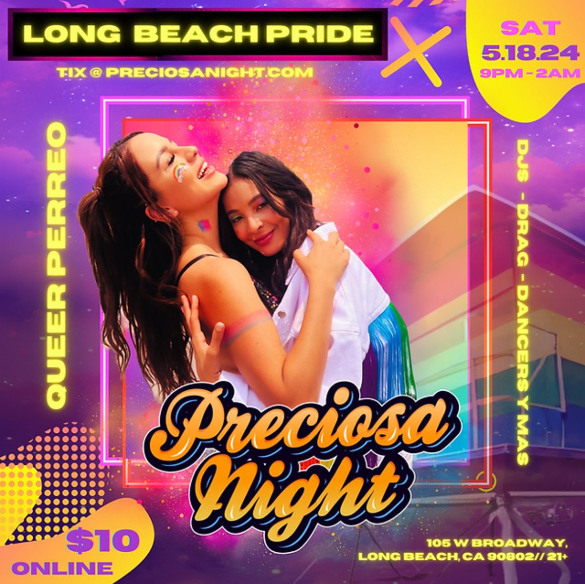 The best queer Perreo party is coming to Long Beach Pride this Saturday Night! 

#longbeach #pride #pridemonth #lbpride #queer #perreo #lgbtq #wlw #latinas