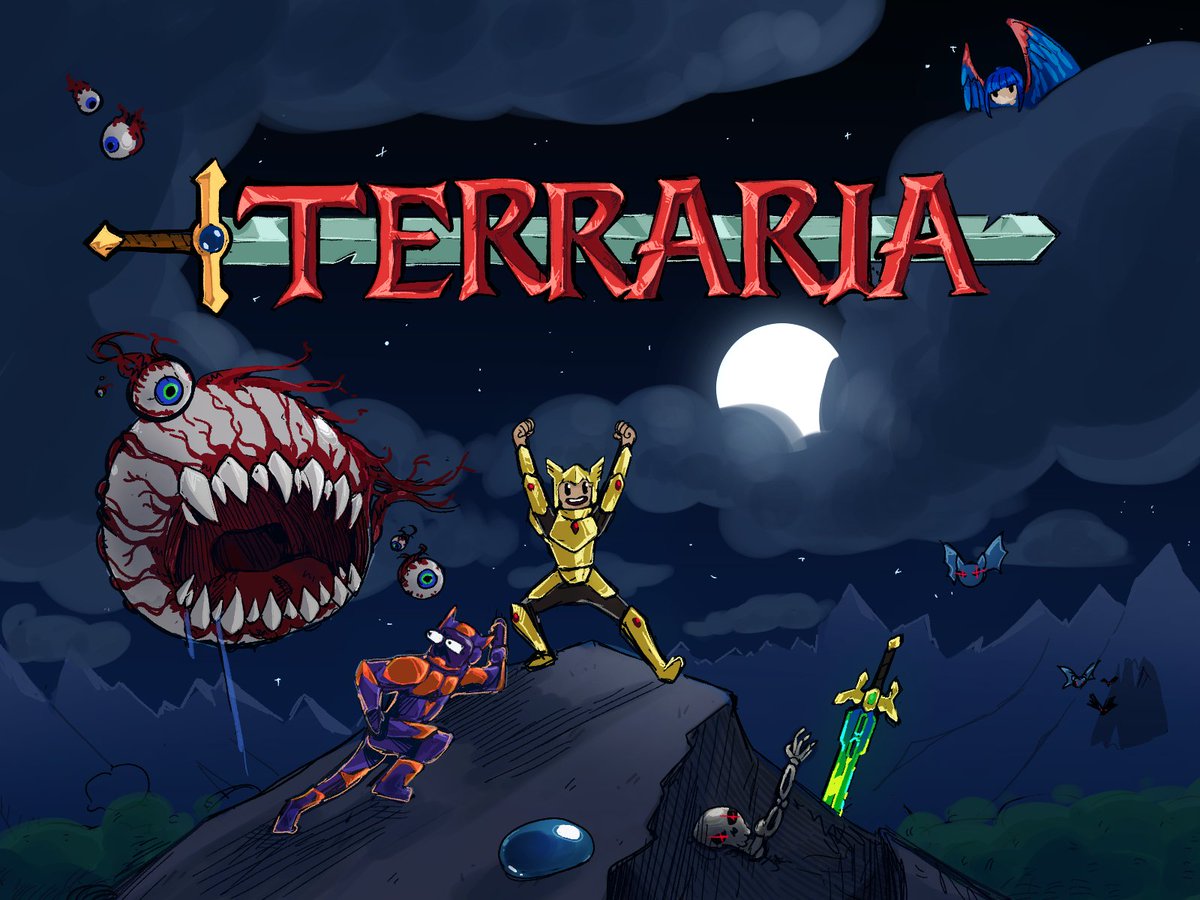GreyL1me's tweet image. Happy Birthday #Terraria!