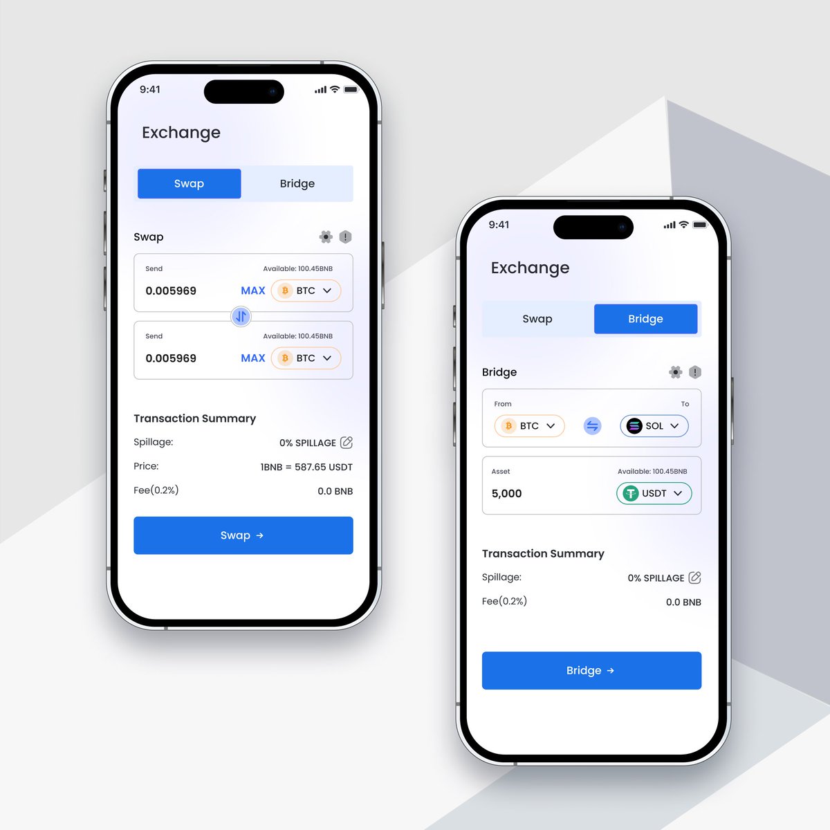 Day 24✨

Designed a bridge and swap interface for a cryptocurrency wallet application 

#30daysofweb3design
#web3 #web3productdesigner #Defi #blockchain #techtwitter #fintech

@Hugo0x18 @fischermingo