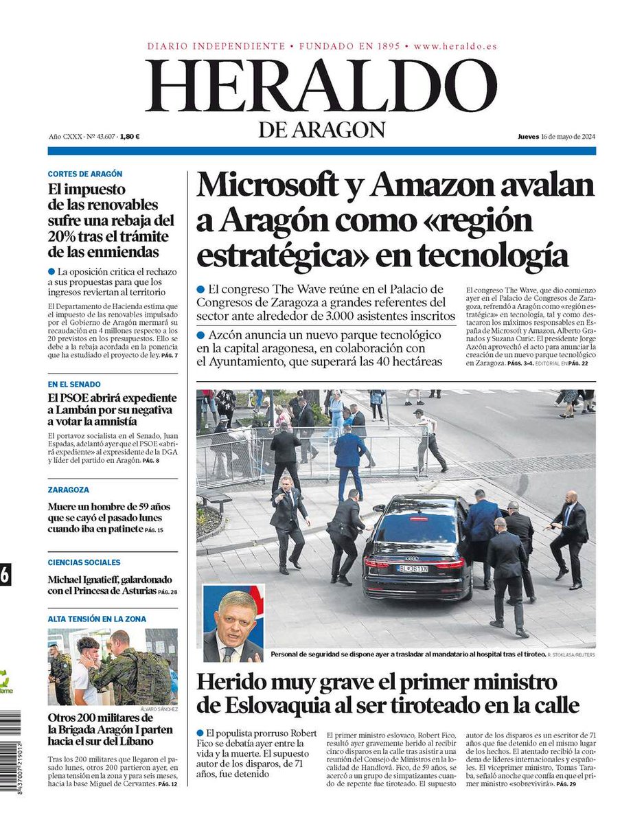 Heraldo de Aragón (@heraldoes) on Twitter photo 2024-05-15 22:50:00