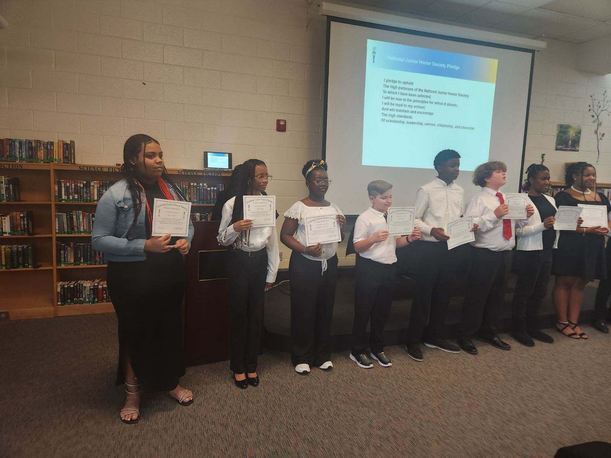 Last Friday, we have the honor of inducting our 1st chapter of National Junior Honor Society at WMS! We are so proud of the students and their hard work and dedication! #accessandopportunities